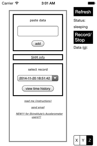 Ekinstitute's Accelerometer screenshot 2