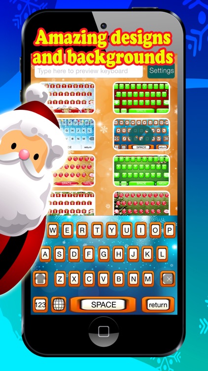 A Christmas Keyboard - Cool Color Xmas Theme Customization screenshot-3