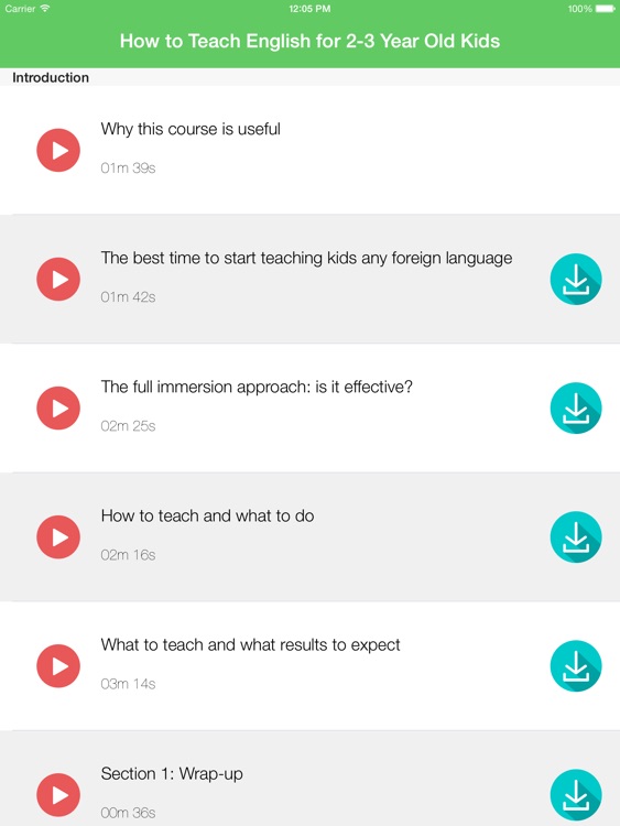 How to Teach English for 2-3 Year Old Kids - iPad Version