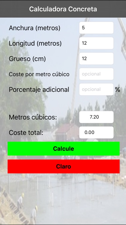 Calculadora Concreta