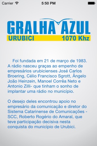 Gralha FM Urubici screenshot 2