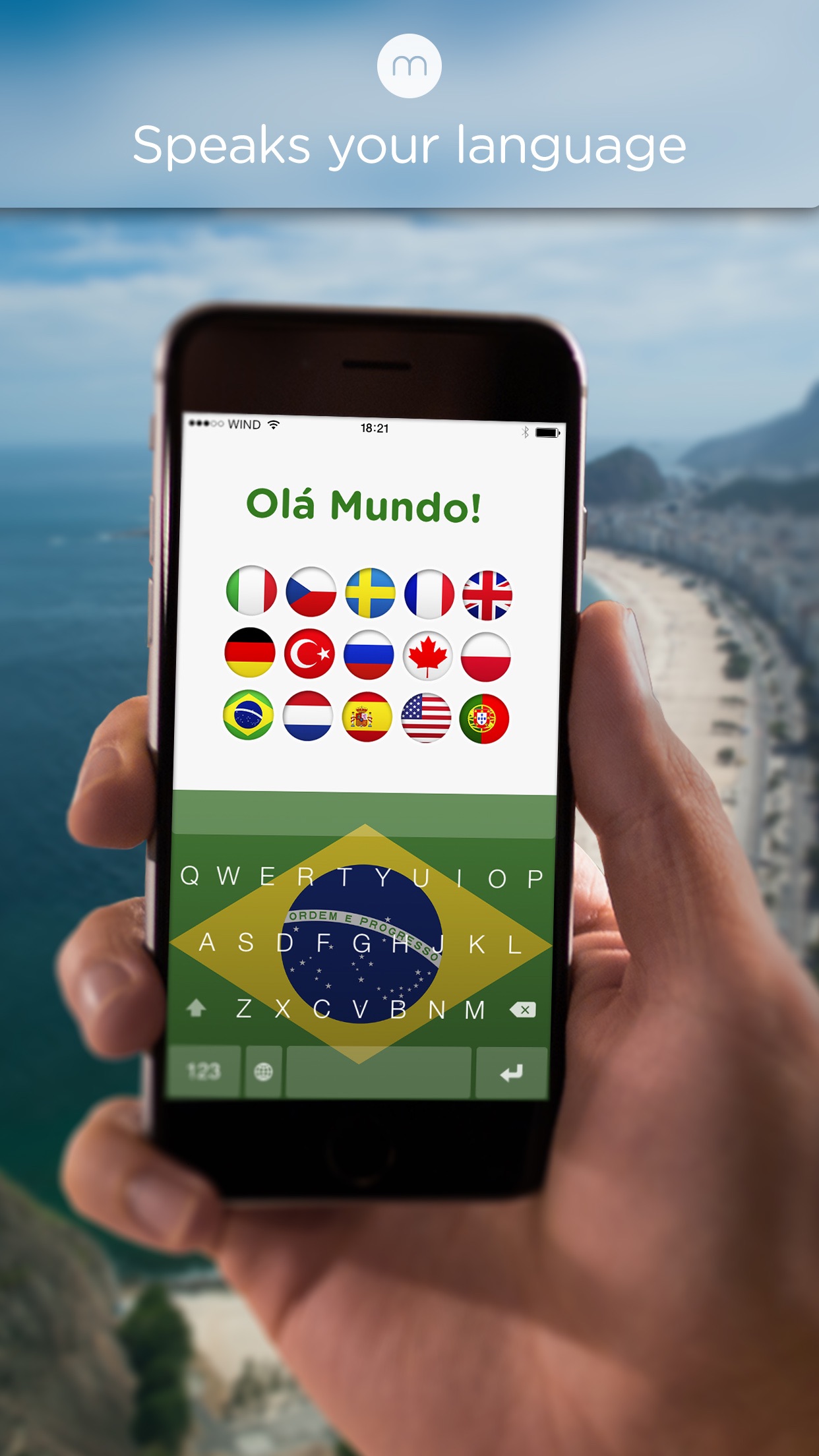 Screenshot do app Minuum - The Little Keyboard for Big Fingers