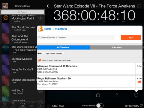 Movie Hype HD - Social Movie Tracker, Movie Showtimes, Movie Trailers, Movies and TV Check in & Movie News Alerts screenshot 4