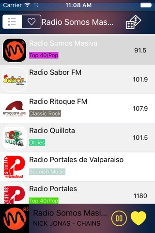 Radio Chile - Las Mejores Radios Chilenas Gratis (Santiago / Spanish / español) screenshot 3