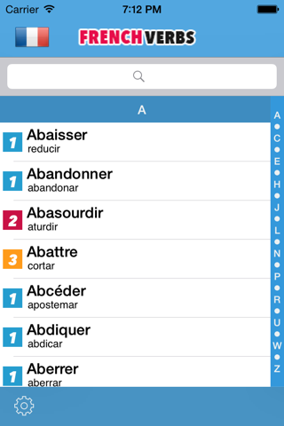 French Verbs conjugator : Learn french conjugation screenshot 2
