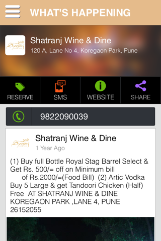 Shatranj Wine & Dine screenshot 2