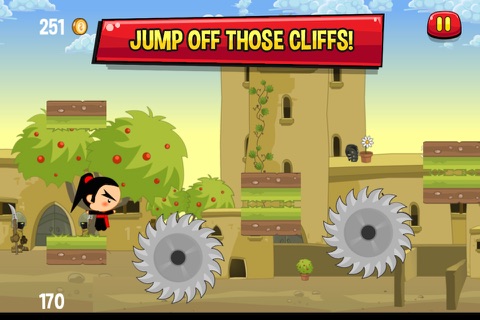 Ninja Kung-fu Hustle - Run and jump through the infinity quest, Use your Swift blade and slash the stupid zombies. screenshot 3