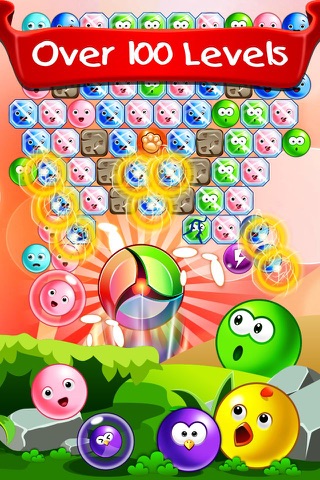 Funny Bubble Shooter Birds HD 2 screenshot 3