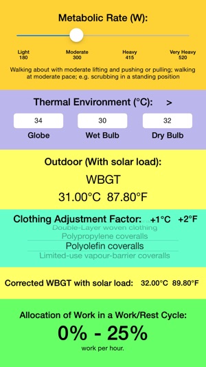 Thermal Stress Calculator - Calculate instantly WBGT with or(圖3)-速報App