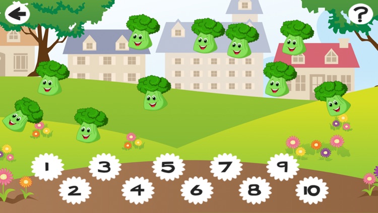 Awesome Harvest Counting Game for Children with Vegetables: Learn to Count 1-10