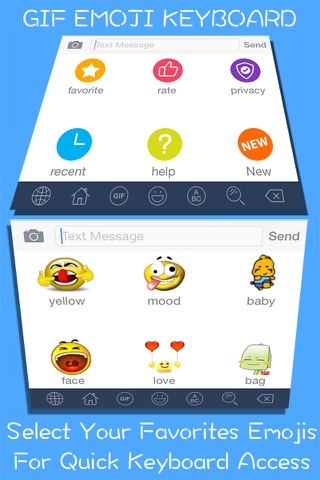 GIF Emoji Keyboard PRO -  New 5000 + Animated 3D Emoticons Keyboard for iOS 8 & iOS 7 screenshot 3