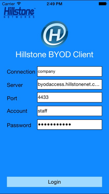 Hillstone BYOD Client