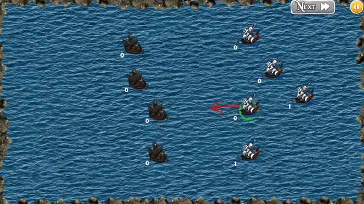 Pirate wars. Naval battle