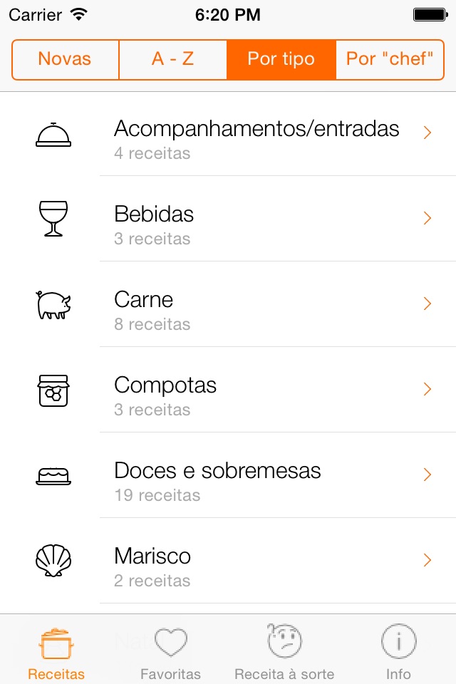 Receitas Nham screenshot 3