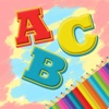 ABC Alphabets With Shapes Paint And Coloring Book Games For Kids