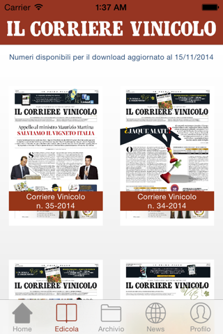 Corriere Vinicolo screenshot 2