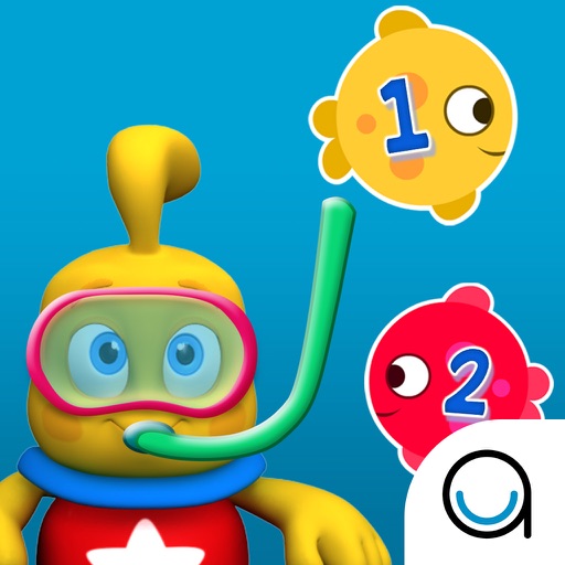 Learn to Count 1234 with Fishes - Numbers Counting & Quantity Match Math Puzzle : Memory IQ for  toddler & kids of Montessori, Preschool & Kindergarten FREE iOS App