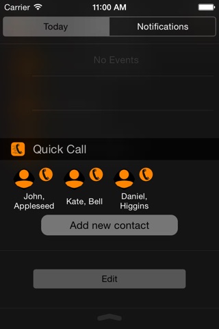 Quick Call Contacts Widget screenshot 3