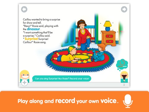 Caillou: Show and Tell - Lite - by i Read With screenshot 3