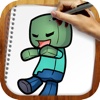 Easy To Draw Chibi Style Minecraft edition