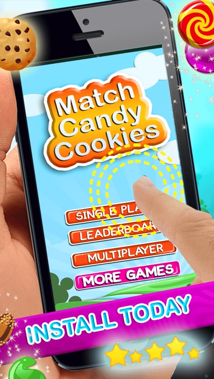 Match-3 Candy Cookies screenshot-4