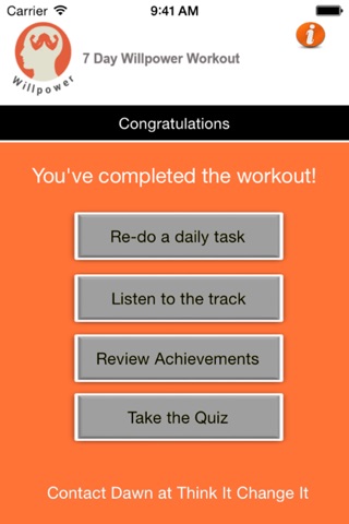Willpower Workout screenshot 3