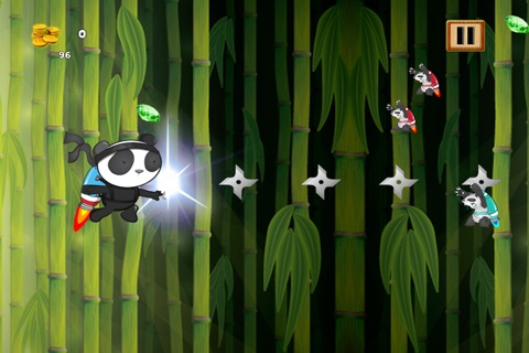 Jetpack Gem-bo Panda Ninja PAID - An Awesome Collecting Warrior Frenzy Blast screenshot 3