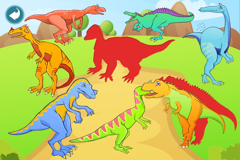 Dinosaur Shape Puzzle - Preschool and Kindergarten Kids Dino Educational Early Learning Adventure Game for Toddlers screenshot 4