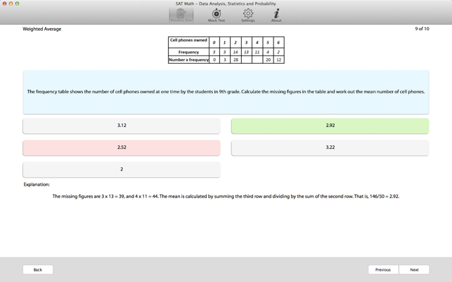 SAT Math - Data Analysis, Statistics and Probability(圖4)-速報App