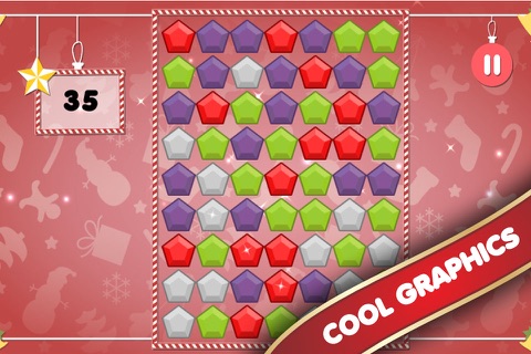 Diamond Match 3 Christmas Game HD screenshot 3