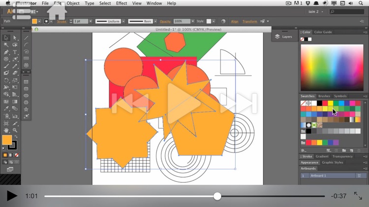 Course For Illustrator CC 101 - Illustrator Basics - Create A Logo screenshot-4