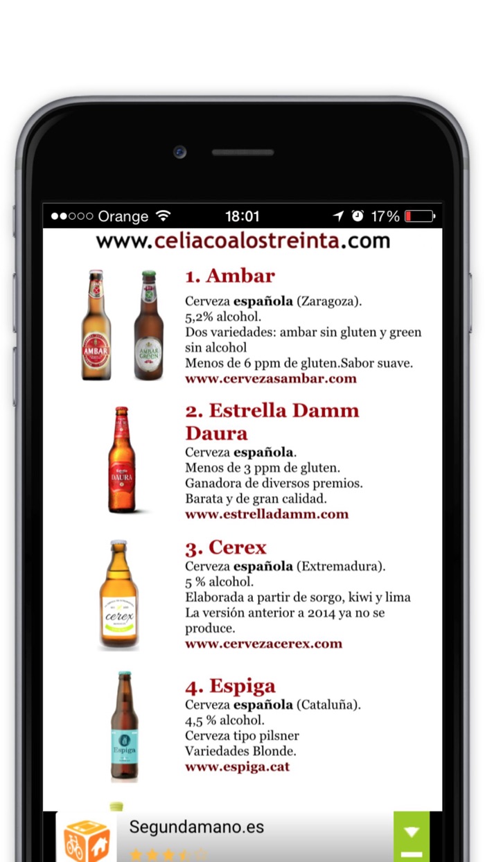 Cervezas Sin Gluten