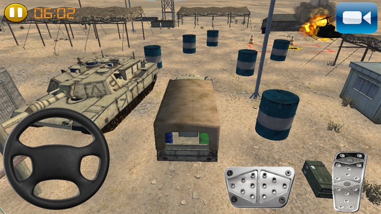 Army Trucks Emergency Parking : Battle-Ground  Rumble. Play Real Redline Game