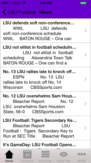 College Sports - LSU Football Edition(圖3)-速報App