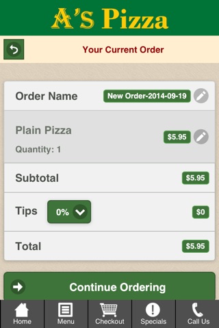 A's Pizza screenshot 4