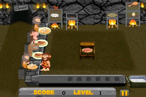 A Stone Age Caveman Coffee Shop Cafe FREE - Prehistoric Dino Diner Dash screenshot 2