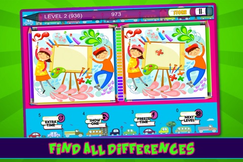 Find The Difference-Simply spot and catch the hidden Differences in this kids puzzle hunt screenshot 2