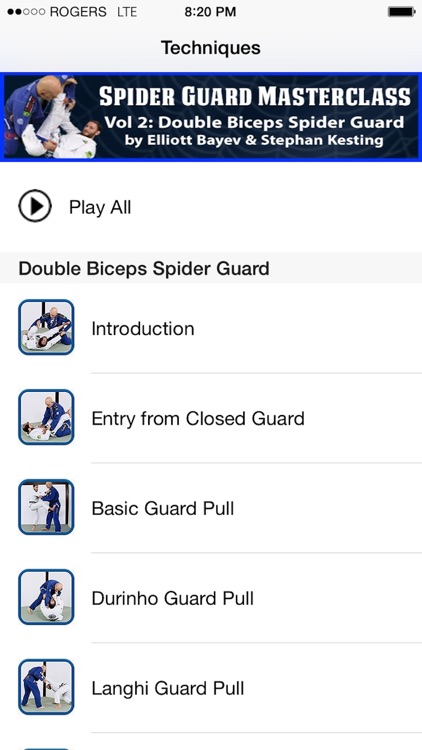 BJJ Spider Guard Volume 2, Double Biceps Spider Guard - Basic to Advanced