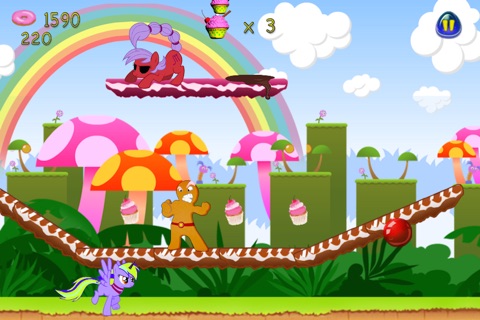 Little Unicorn Candy Adventure: My Magical Run in Sweet Paradise screenshot 4