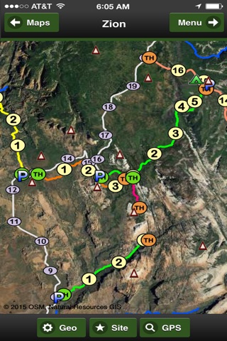 Zion Trail Map Offline screenshot 2