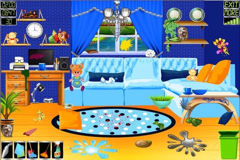 Livingrooms Cleaning Game screenshot 2