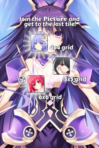 2048 PUZZLE "Date a Live" Edition Anime Logic Game Character.s screenshot 3