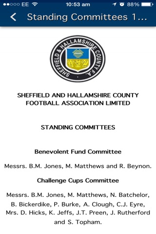 Sheffield & Hallamshire CFA screenshot 2