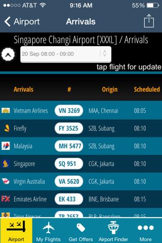 Changi Airport (SIN) + Radar screenshot 3