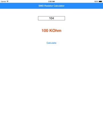 SMD Resistor Calculator for iPad screenshot 2