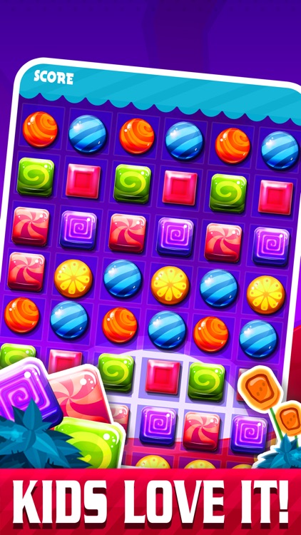 Candy Pop Puzzle 2015 - Soda Match 3 Candies Game For Children HD FREE