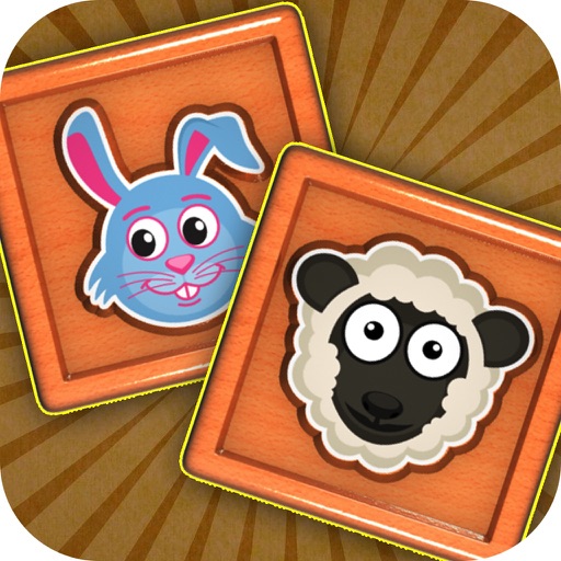 Matching Blocks with Friends for Free: A Fun Educational Animals Game! Icon
