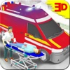 Ambulance Simulator: Be a Rescue driver in City Rush and Deliver Patients to Hospital