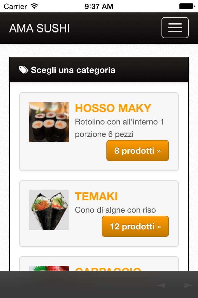 Ama Sushi Genova - Ordina online screenshot 2