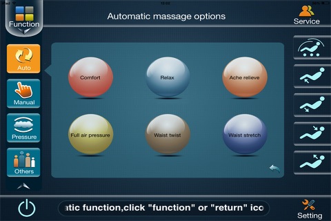 Elite Robo Pad Massage Chair Apple App screenshot 2